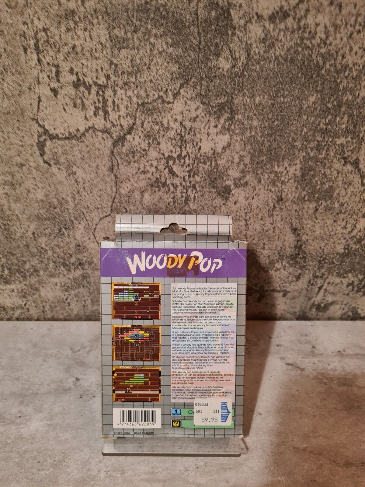 Sega Game Gear Woody Pop mit OVP und Anleitung Multi Language - T-Retro-Games 