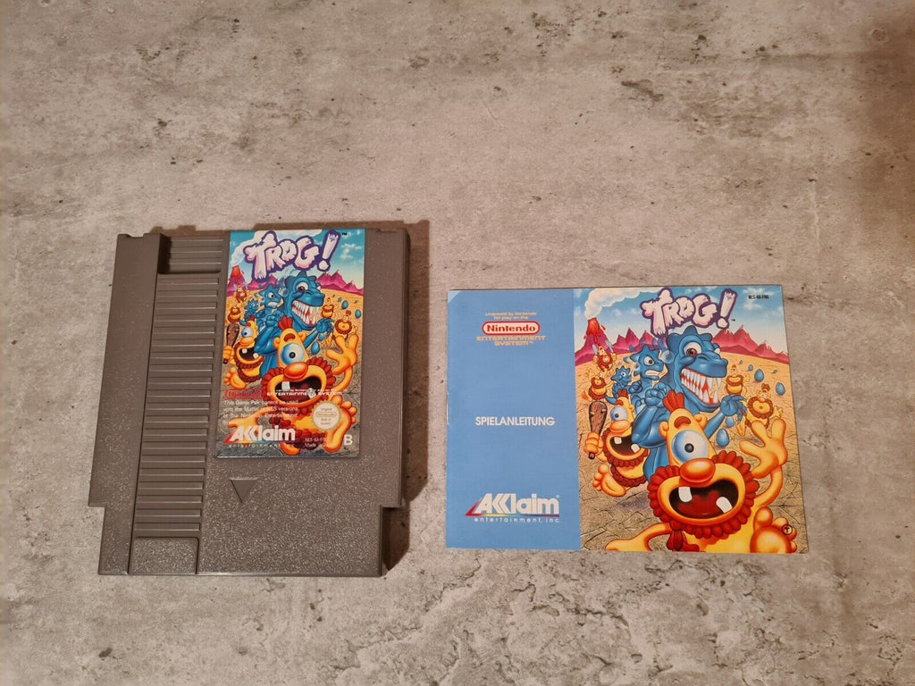 NES Trog! mit OVP und Anleitung FRG - T-Retro-Games 
