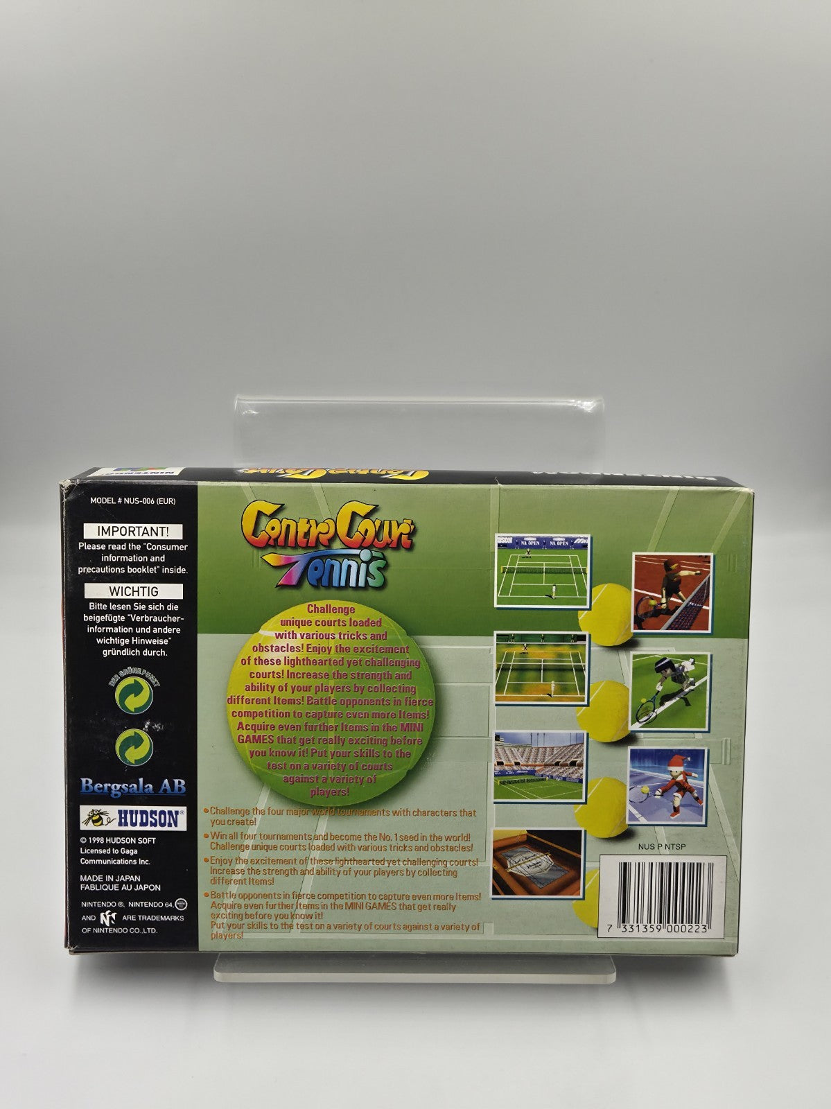 N64 Nintendo 64 Spiel Centre Court Tennis mit OVP und Anleitung EUR