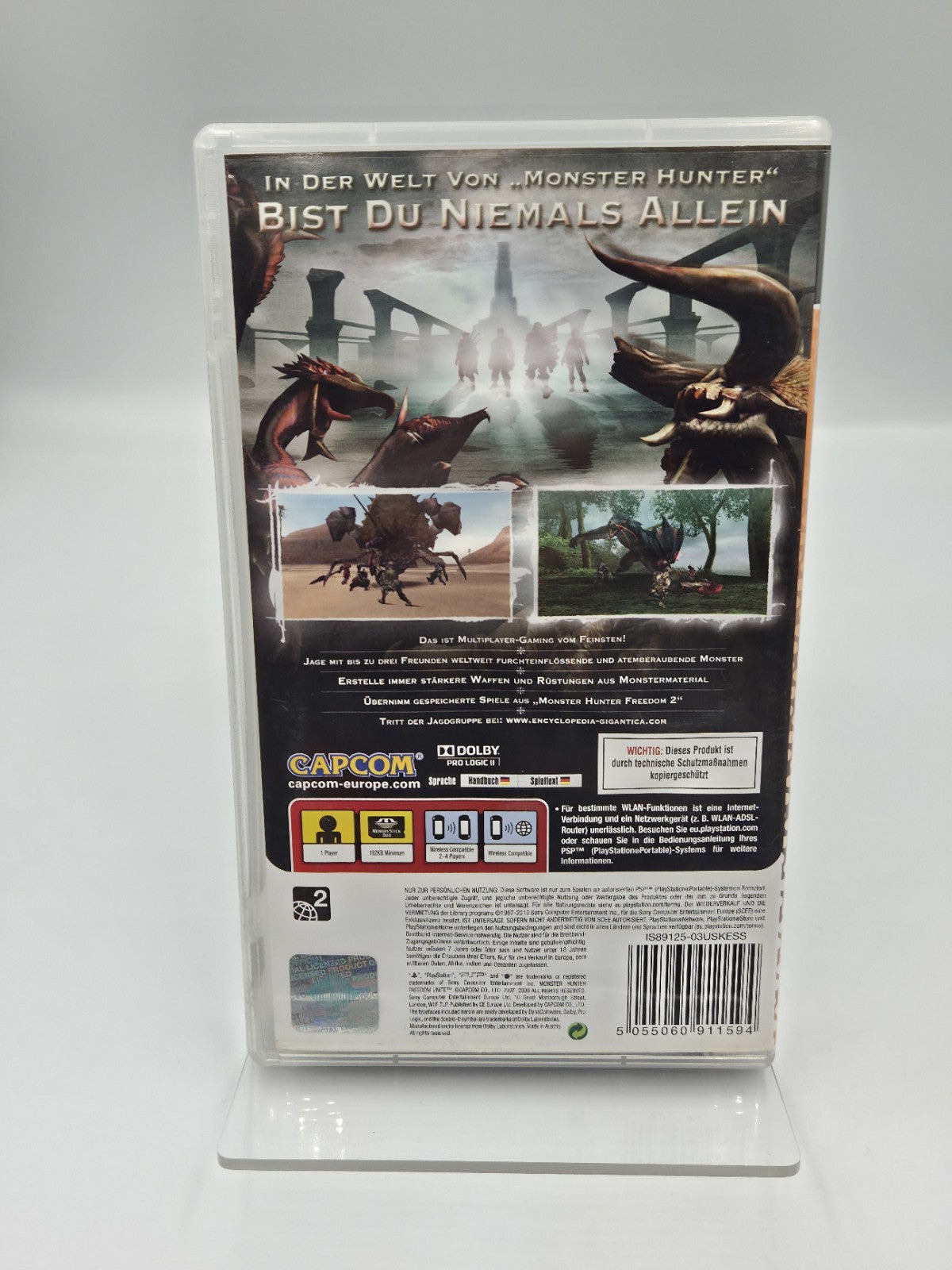 Sony PSP Spiel Monster Hunter Freedom Unite mit OVP und Anleitung Deutsch