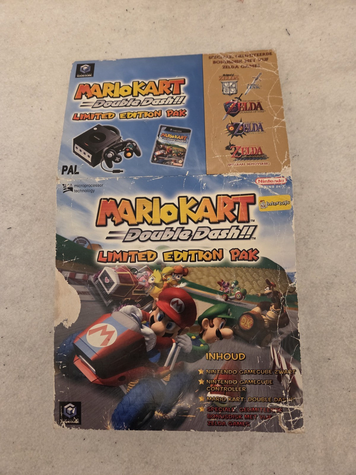 Nintendo GameCube Mario Kart Double Dash!! Limited Edition Leer OVP Empty Box  