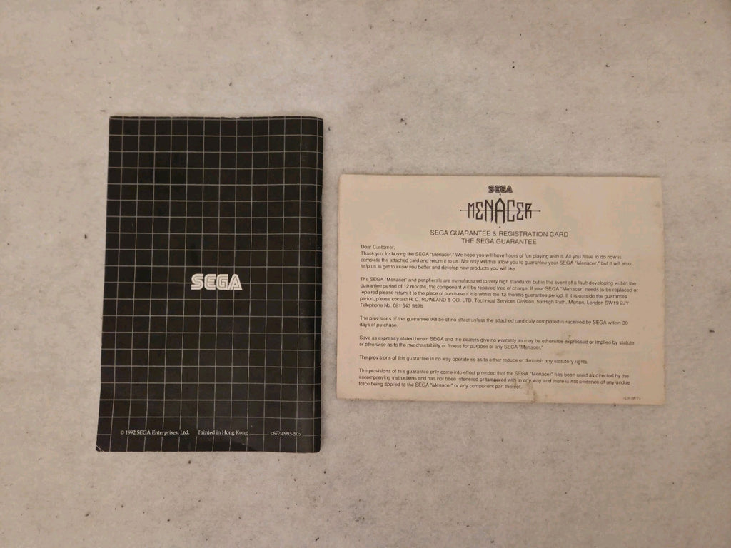 Sega Mega Drive Menacer Light Gun Zapper OVP 1992 