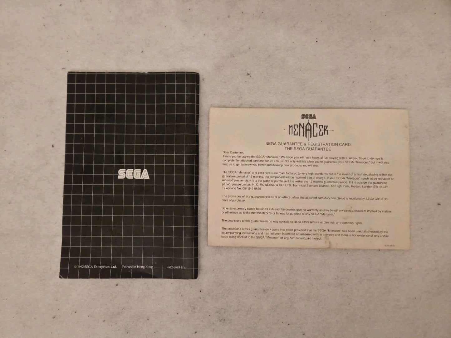 Sega Mega Drive Menacer Light Gun Zapper OVP 1992 