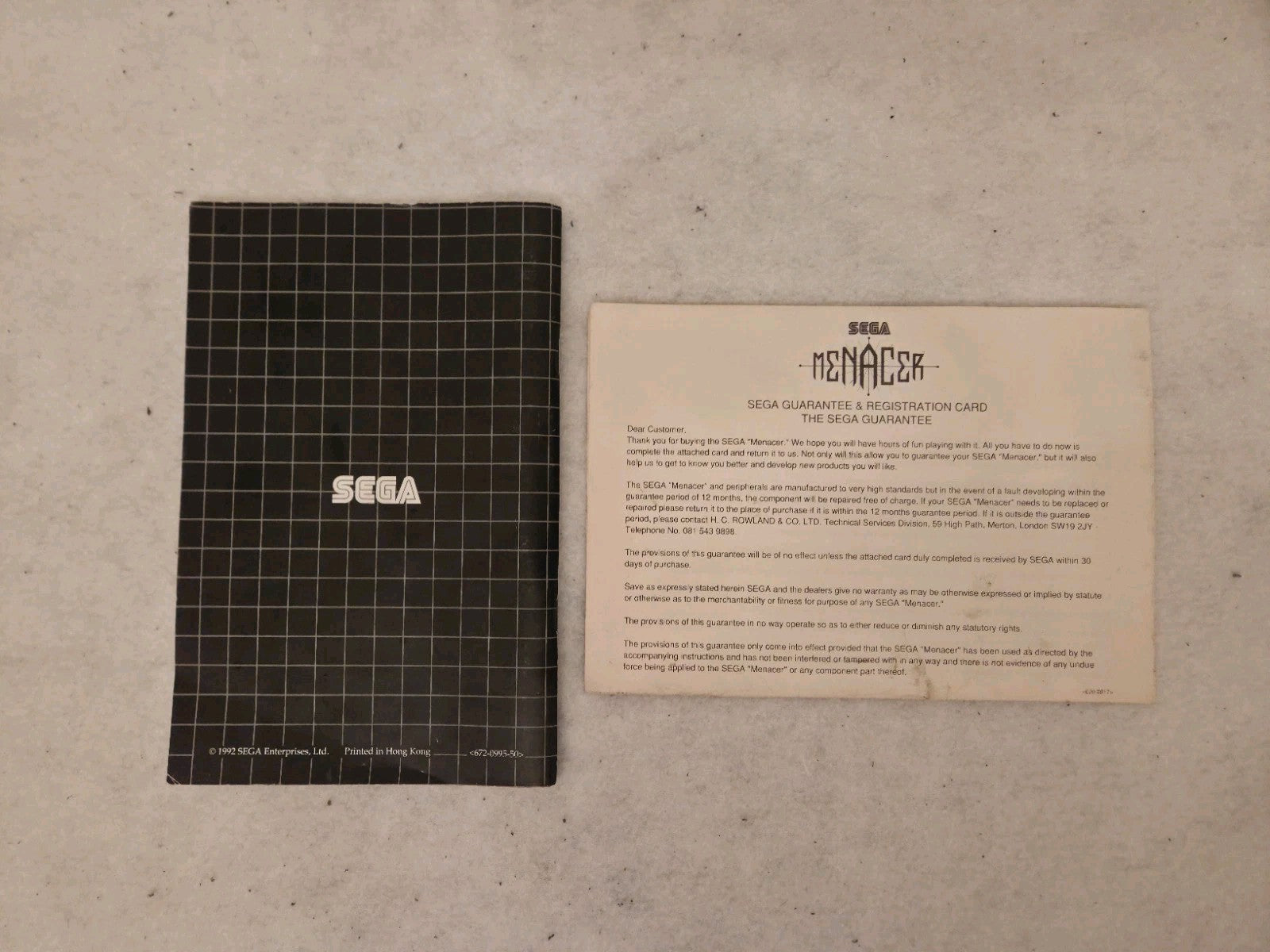 Sega Mega Drive Menacer Light Gun Zapper OVP 1992 