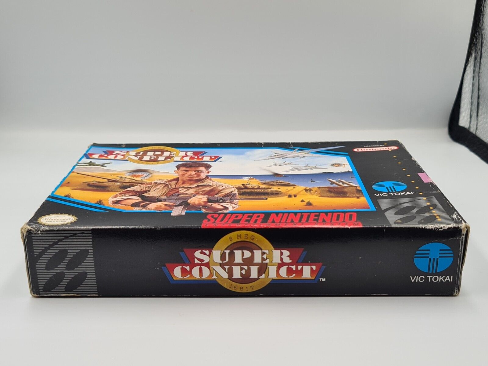 SNES Super Nintendo Super Conflict mit OVP und Anleitung NTSC USA - T-Retro-Games 