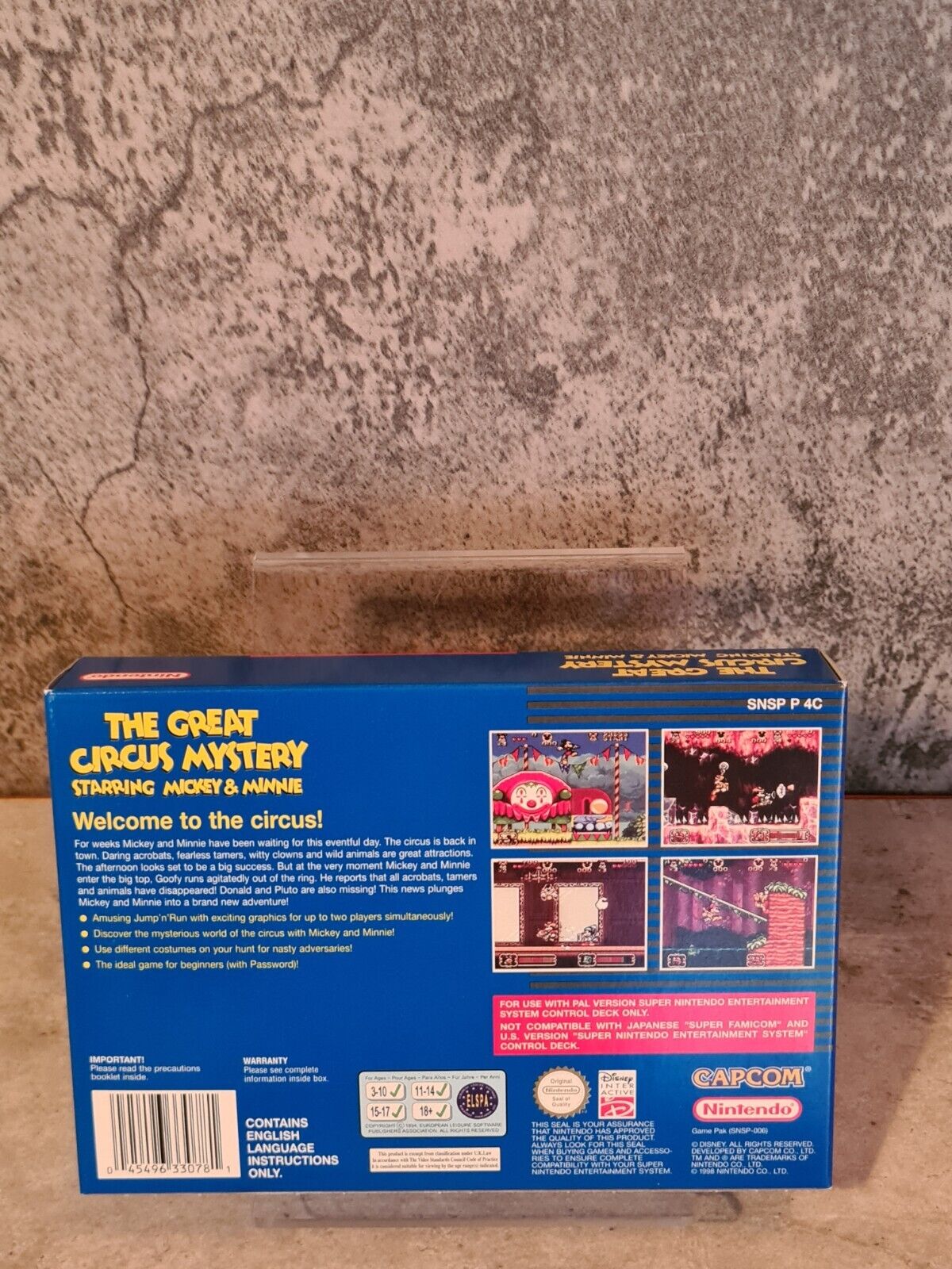 SNES Super Nintendo The Great Circus Mystery New Old Stock NEU - T-Retro-Games 
