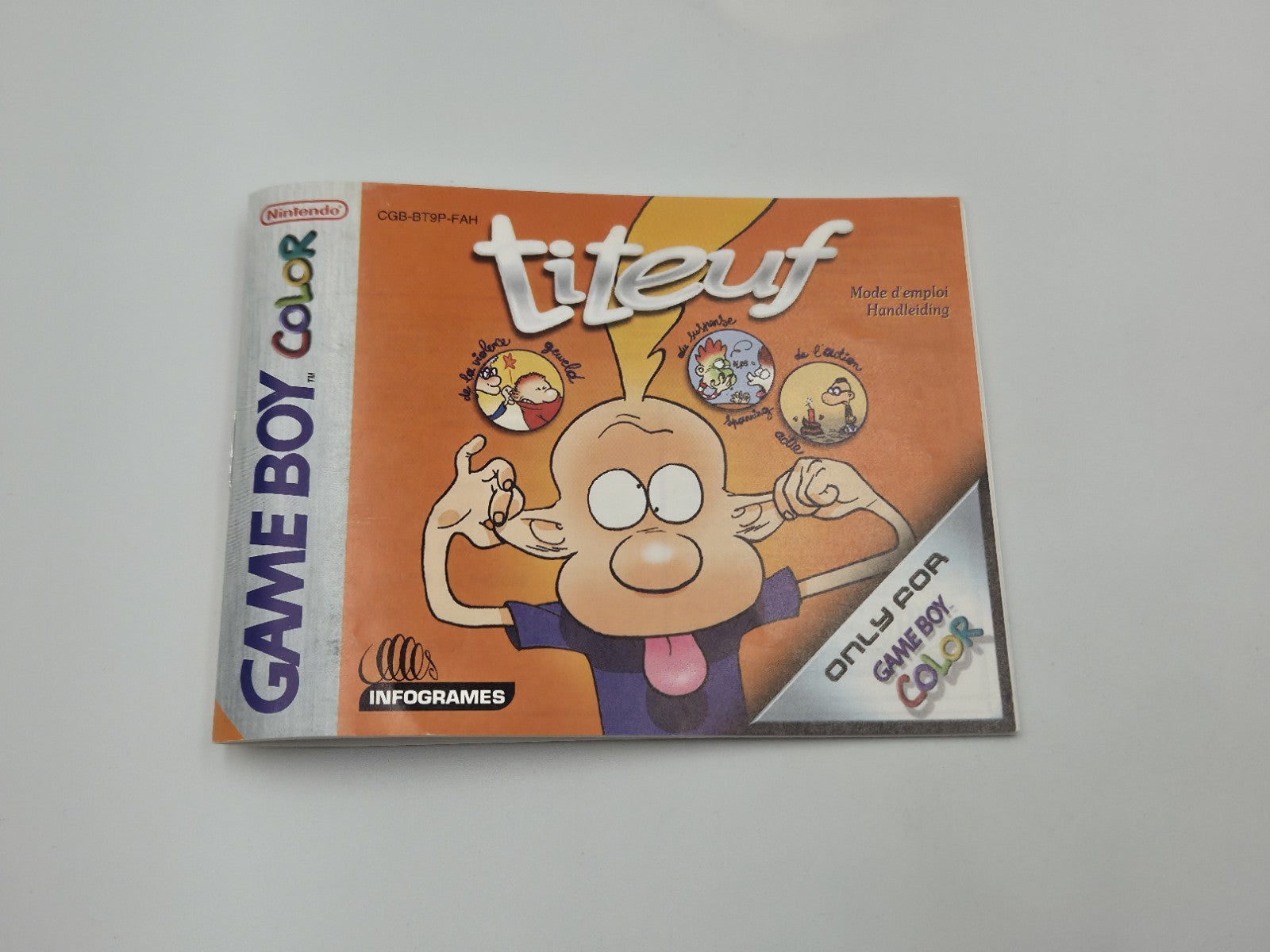 Nintendo Game Boy Color Titeuf mit OVP und Anleitung FAH
