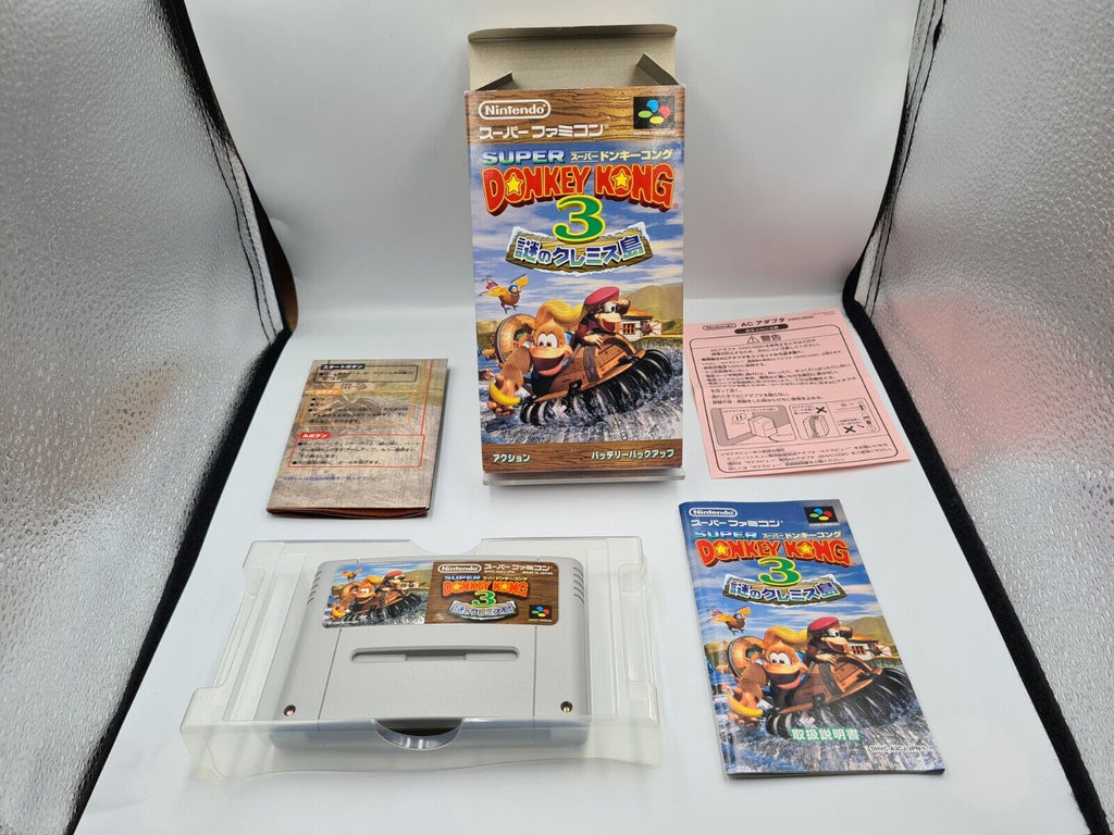 SFC Super Famicom Donkey Kong Country 3 mit OVP und Anleitung Japan - T-Retro-Games 