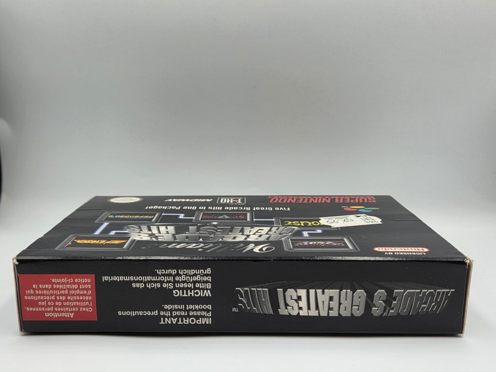 SNES Super Nintendo Williams Arcades Greatest Hits  mit OVP und Anleitung EUR