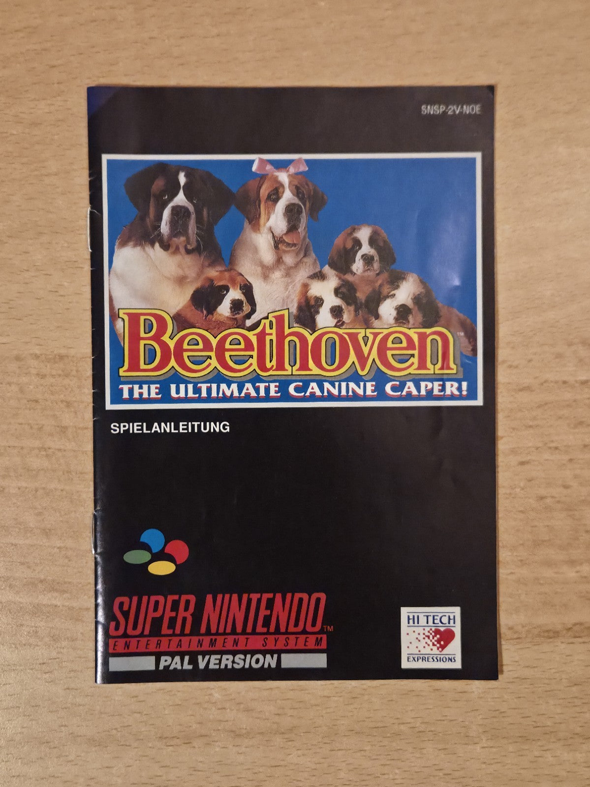 SNES Super Nintendo Beethoven  Spielanleitung Instruction Booklet NOE