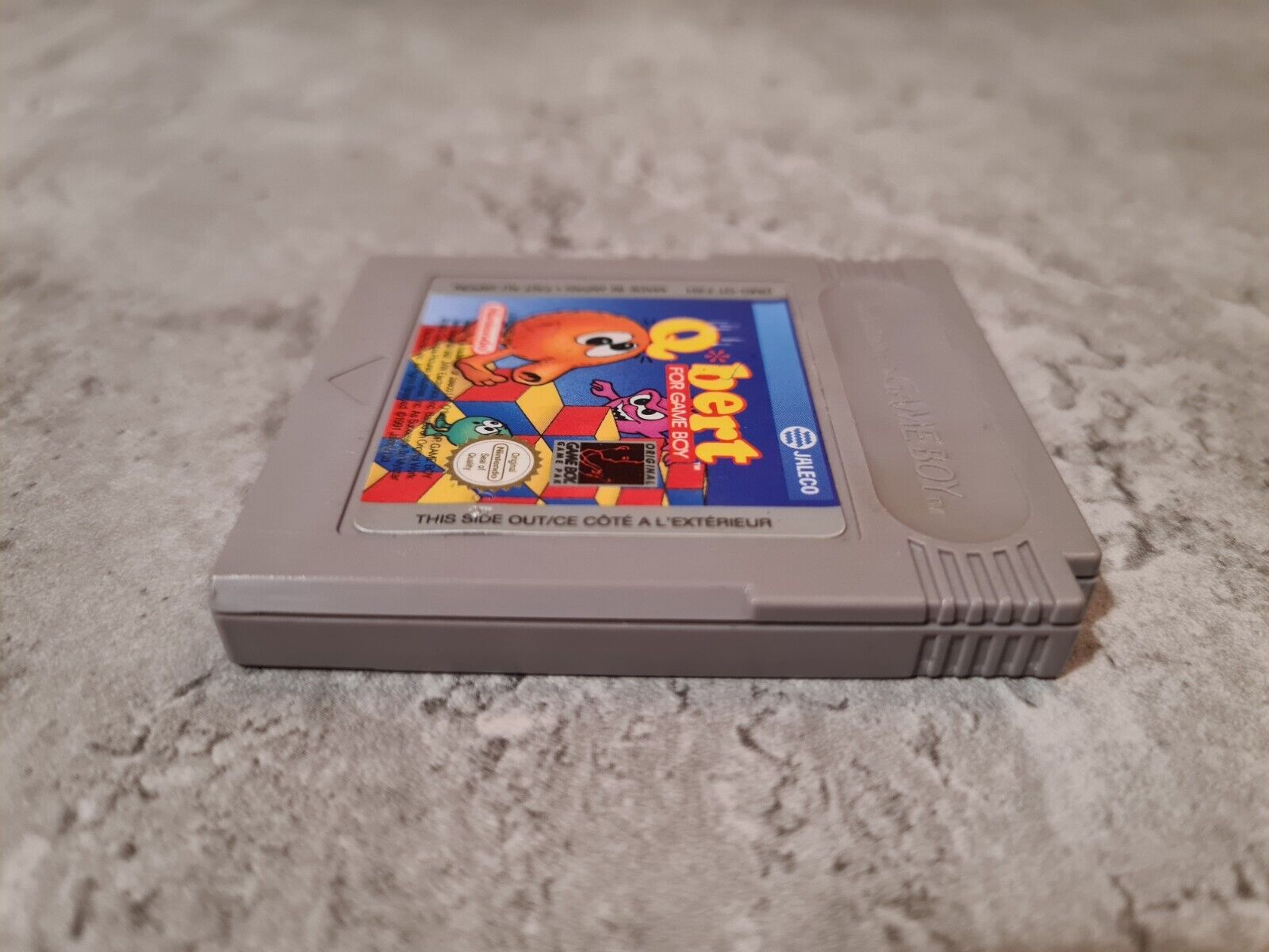 Nintendo Gameboy Classic Spiel Q Bert Modul FAH - T-Retro-Games 