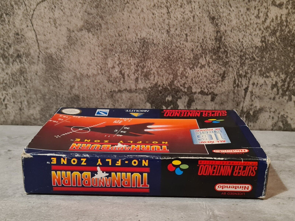 SNES Super Nintendo Turn and Burn No-Fly Zone mit OVP und Anleitung UKV - T-Retro-Games 