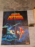 SNES Super Nintendo Super Metroid Poster 1994 Rare 55x42 CM Retro - T-Retro-Games 