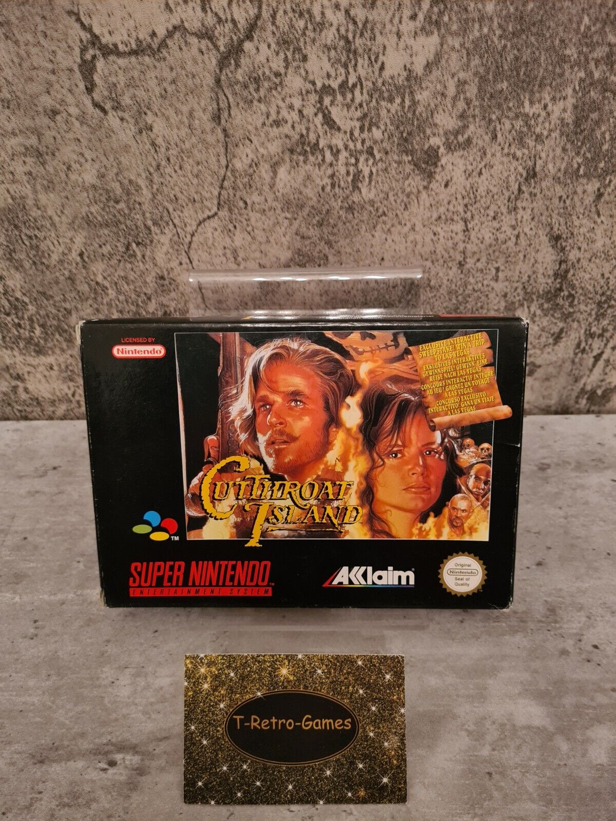 SNES Super Nintendo Cutthroat Island mit OVP und Anleitung EUR - T-Retro-Games 