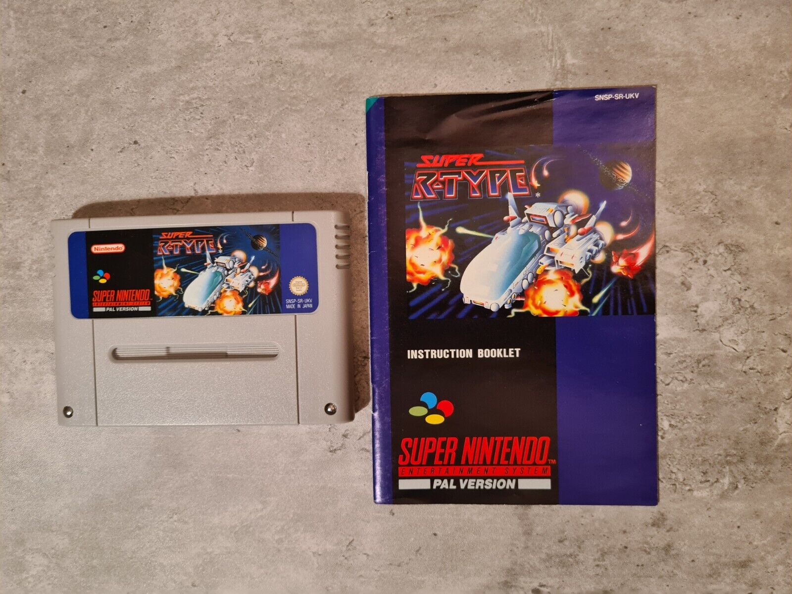 SNES Super Nintendo Super R-Type mit OVP und Anleitung UKV - T-Retro-Games 