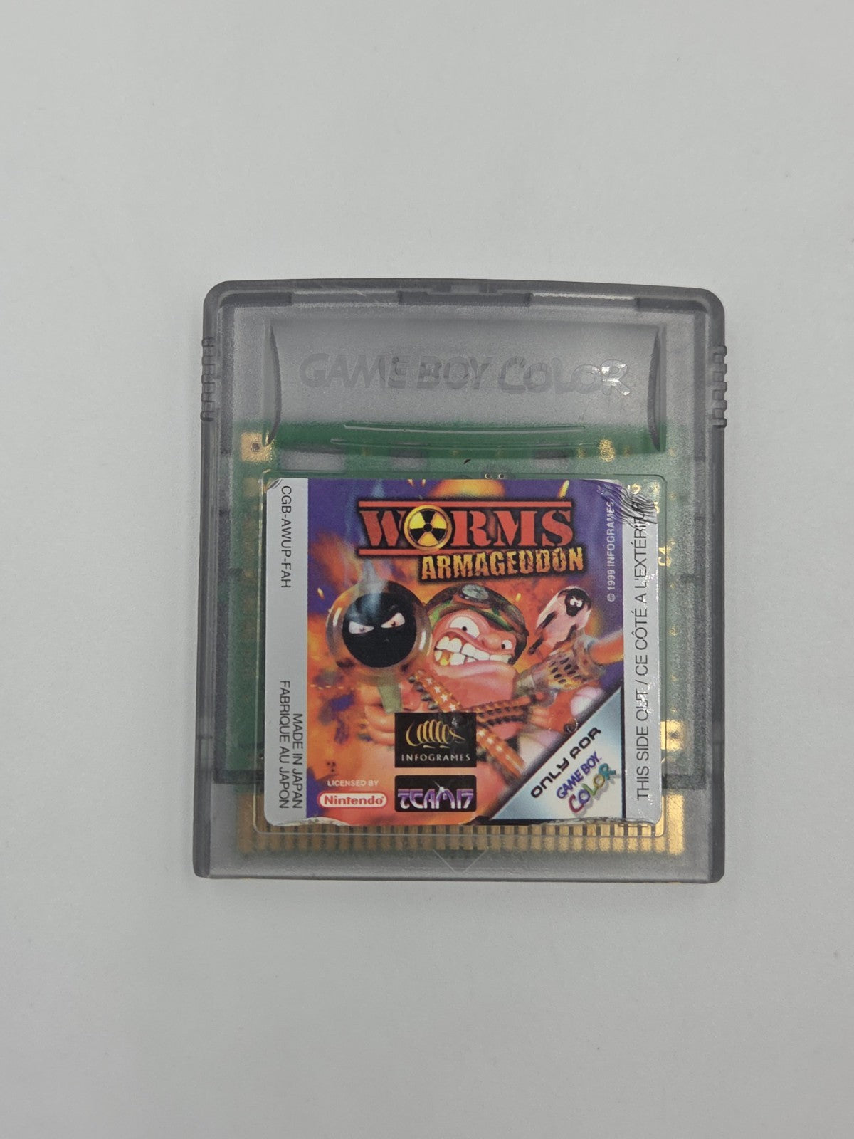 Nintendo Game Boy Color Spiel Worms Armageddon Modul FAH