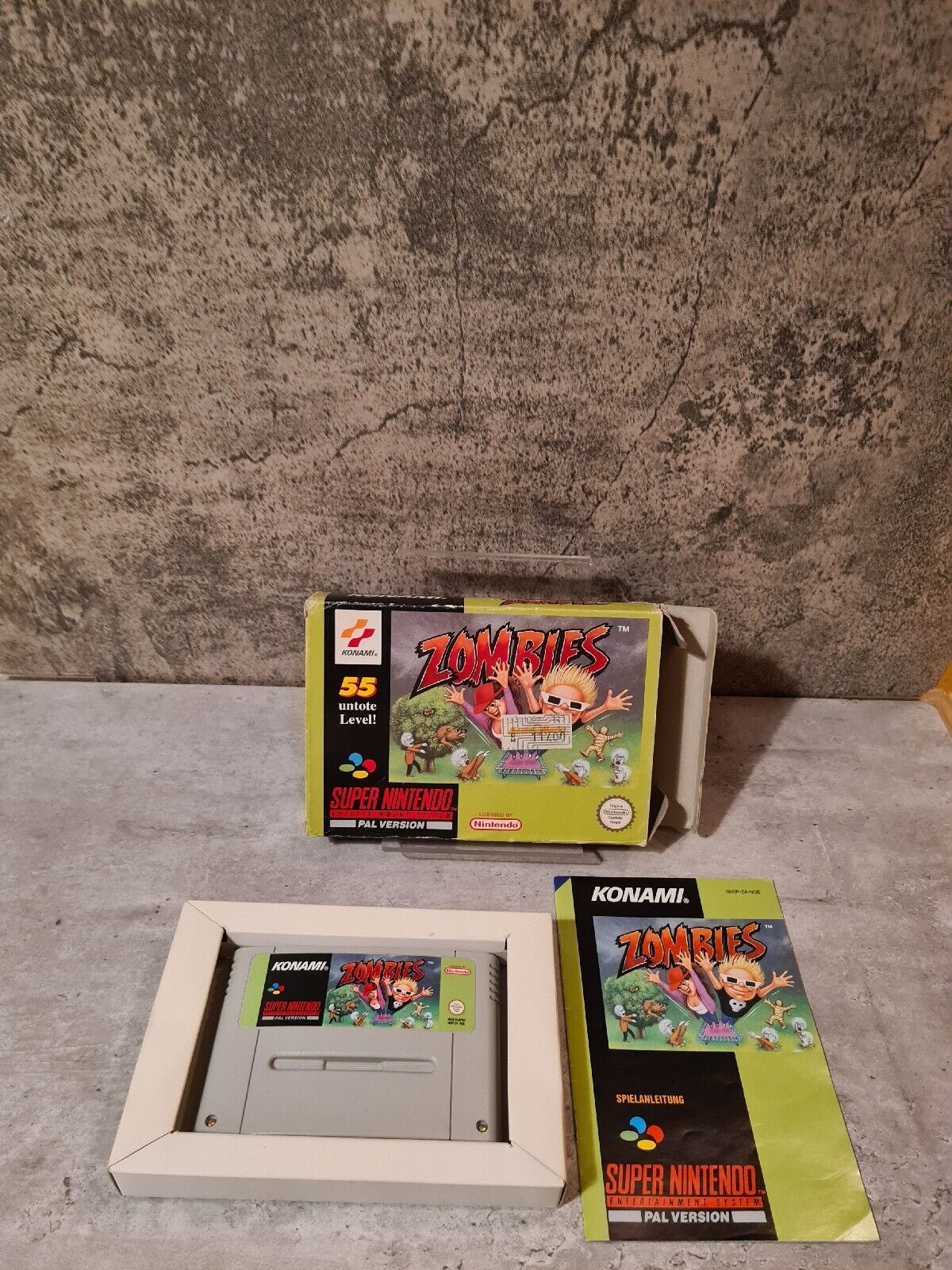 SNES Super Nintendo Zombies mit OVP und Anleitung NOE - T-Retro-Games 