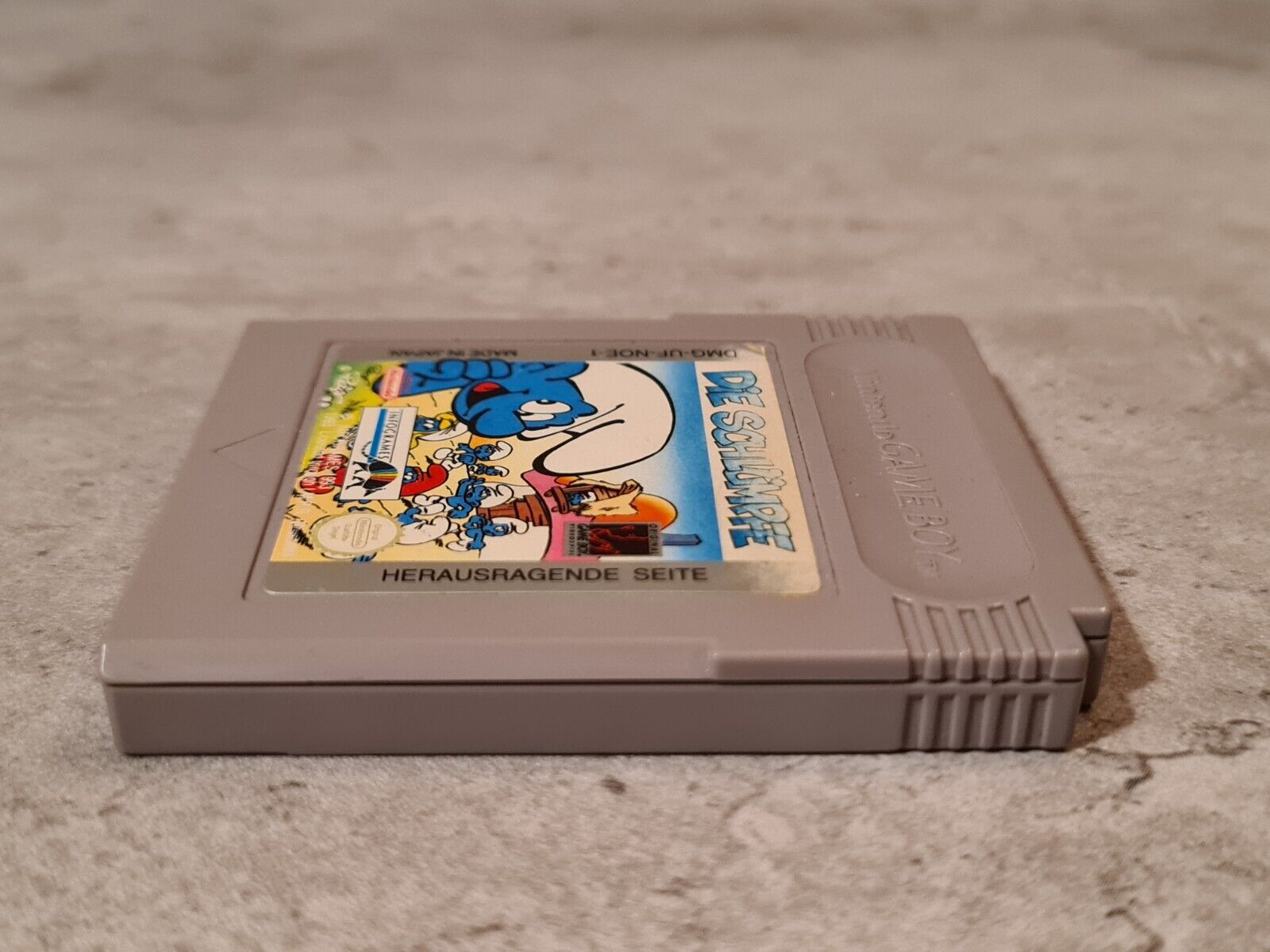 Nintendo Game Boy Classic Spiel Die Schlümpfe Modul NOE - T-Retro-Games 