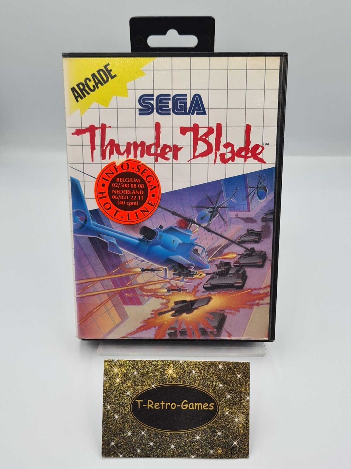 Sega Master System Thunder Blade mit OVP und Anleitung Multi Language - T-Retro-Games 