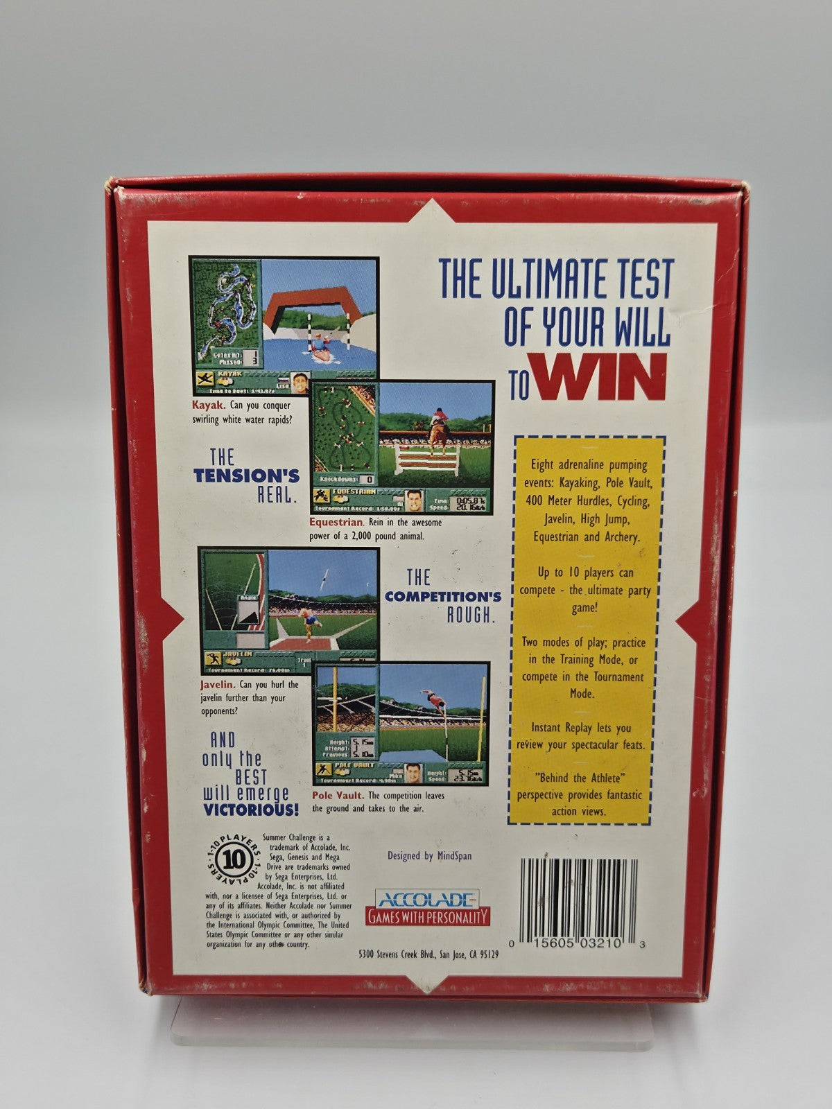 Sega Mega Drive Spiel Summer Challenge mit OVP und Anleitung Multilingual 