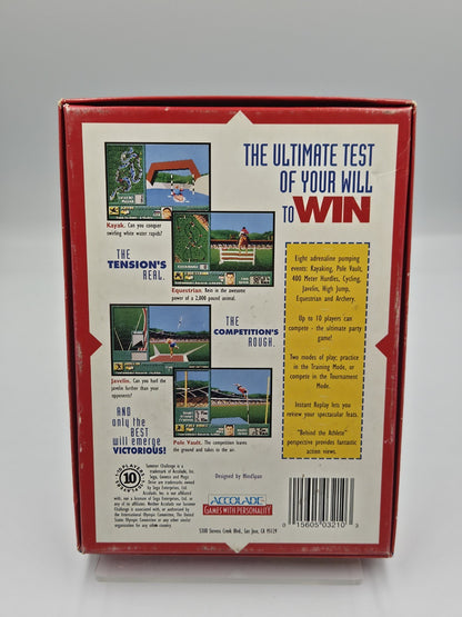 Sega Mega Drive Spiel Summer Challenge mit OVP und Anleitung Multilingual 