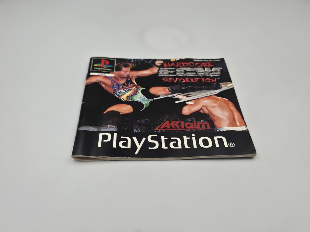 PS1 Playstation 1 Spiel ECW Hardcore Revolution mit OVP  Anleitung Englisch