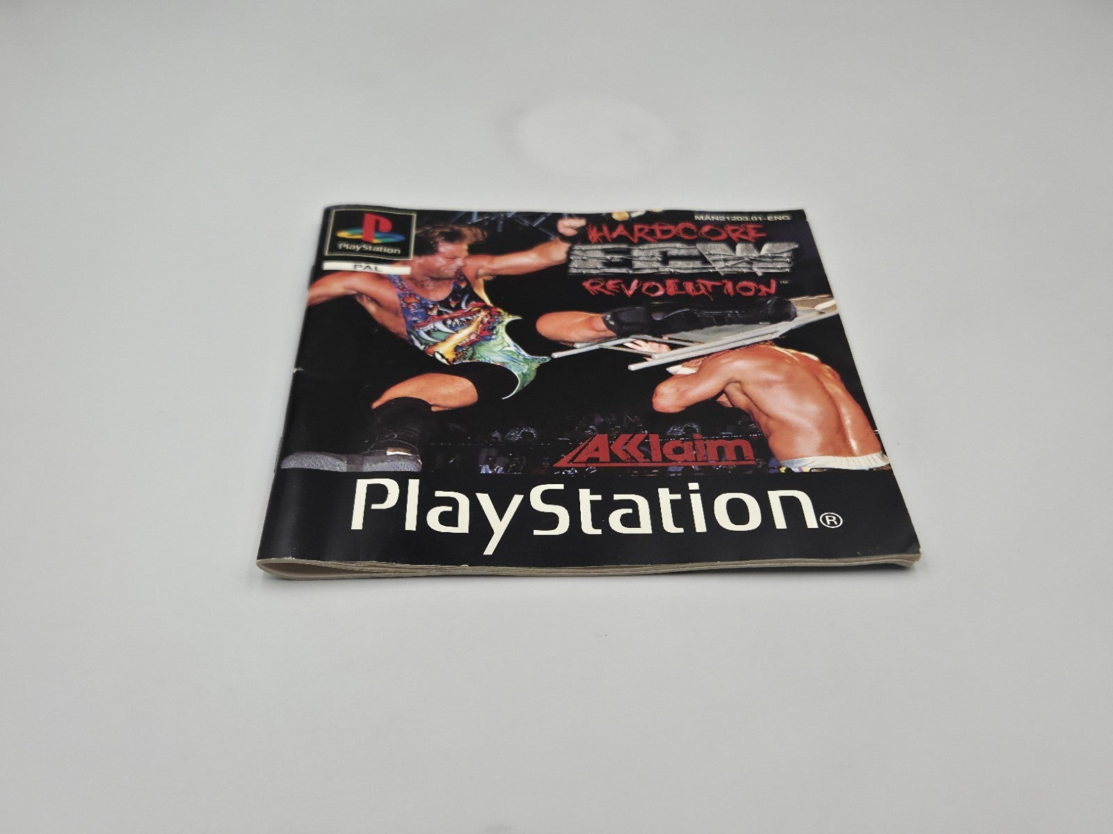 PS1 Playstation 1 Spiel ECW Hardcore Revolution mit OVP  Anleitung Englisch