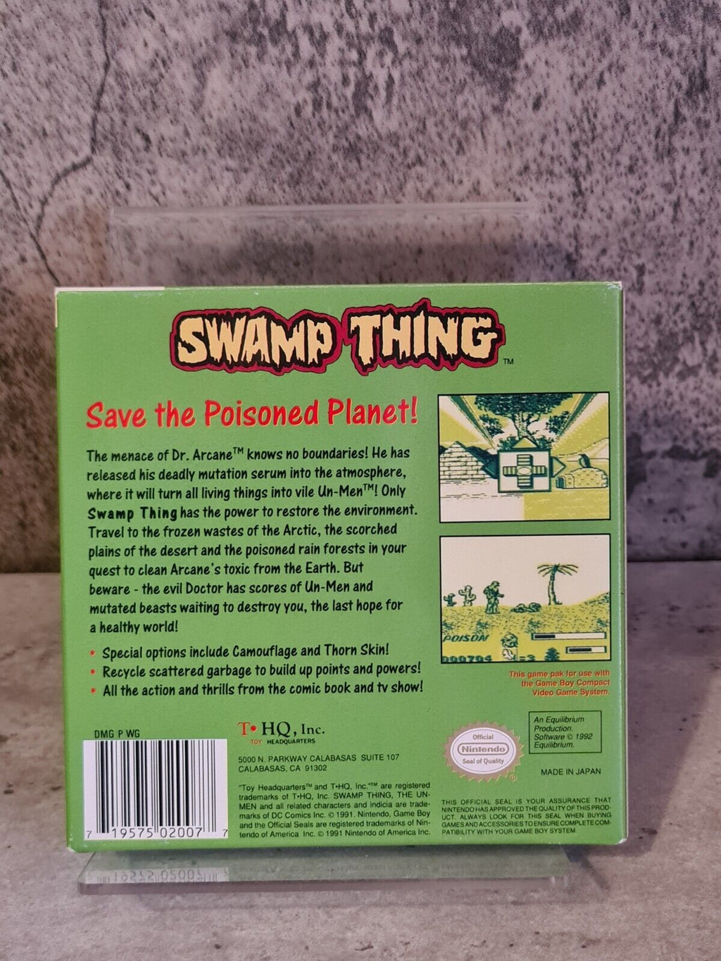 Nintendo Game Boy Classic Swamp Thing mit OVP und Anleitung USA - T-Retro-Games 