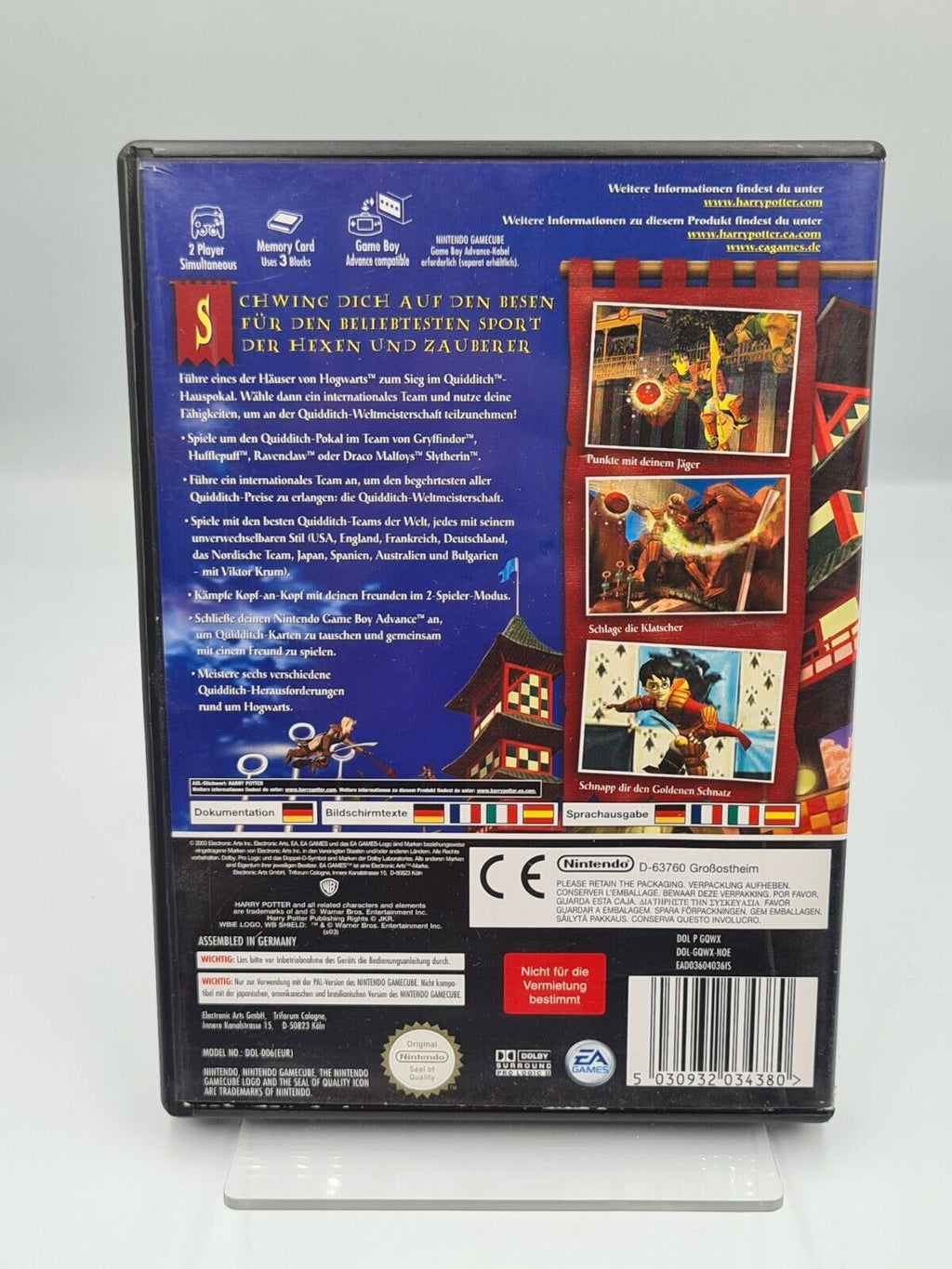 GameCube Harry Potter Quidditch Weltmeisterschaft mit OVP und Anleitung NOE - T-Retro-Games 