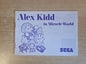 Sega Master System Alex Kidd in Miracle World Instruction Booklet USA