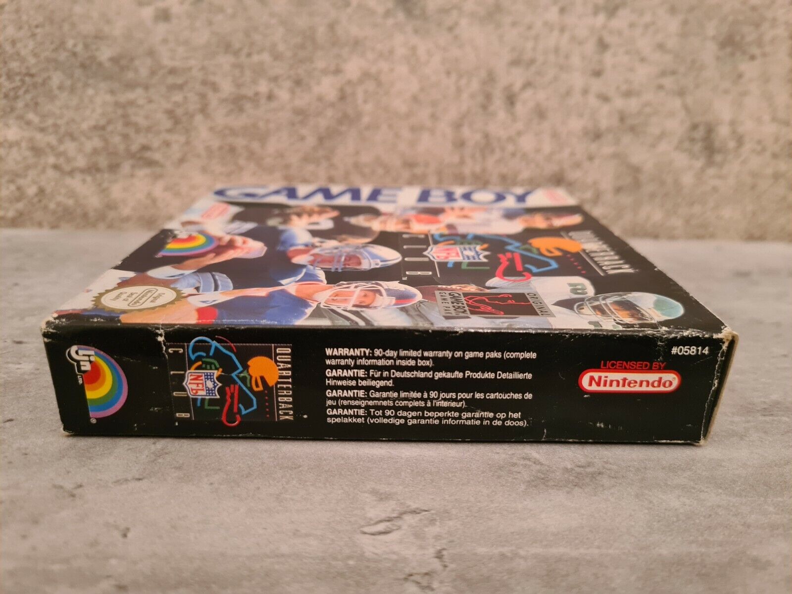 Nintendo Game Boy Classic NFL Quarterback Club mit OVP und Anleitung NOE - T-Retro-Games 