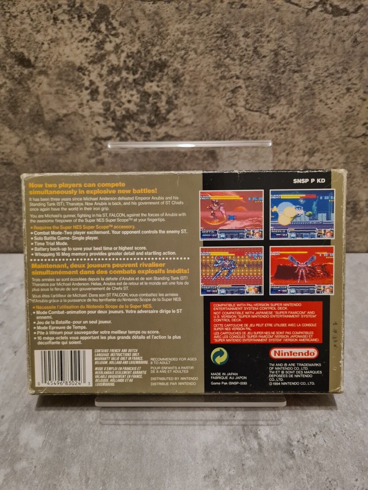 SNES Super Nintendo Metal Combat Falcon's Revenge mit OVP und Anleitung FAH - T-Retro-Games 