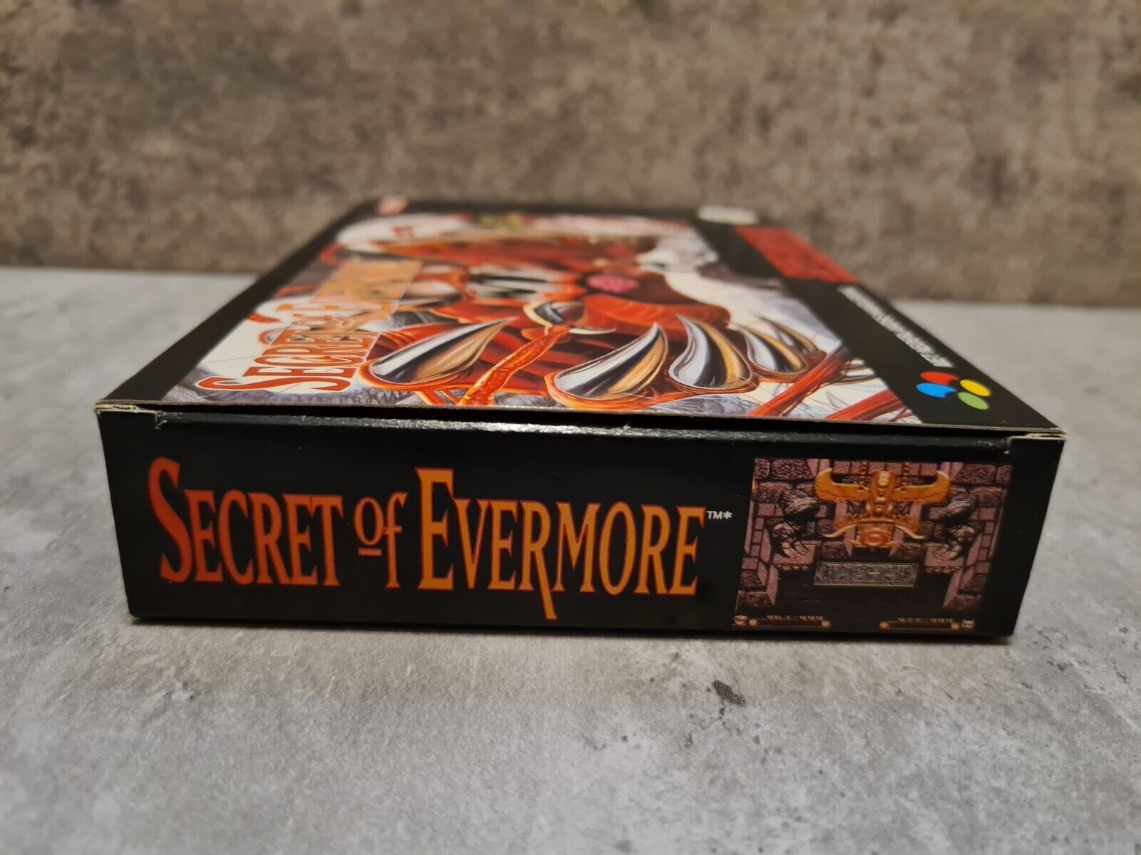 SNES Super Nintendo Secret of Evermore mit OVP und Anleitung + Poster HOL - T-Retro-Games 