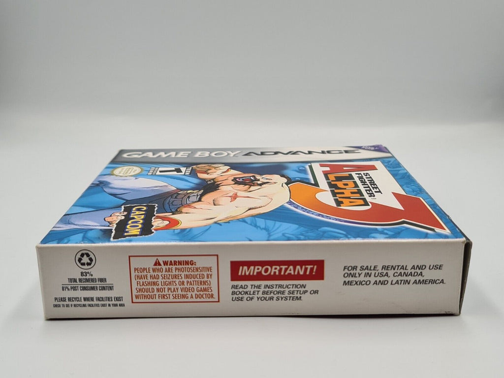 Nintendo Game Boy Advance Street Fighter Alpha 3 mit OVP und Anleitung USA - T-Retro-Games 