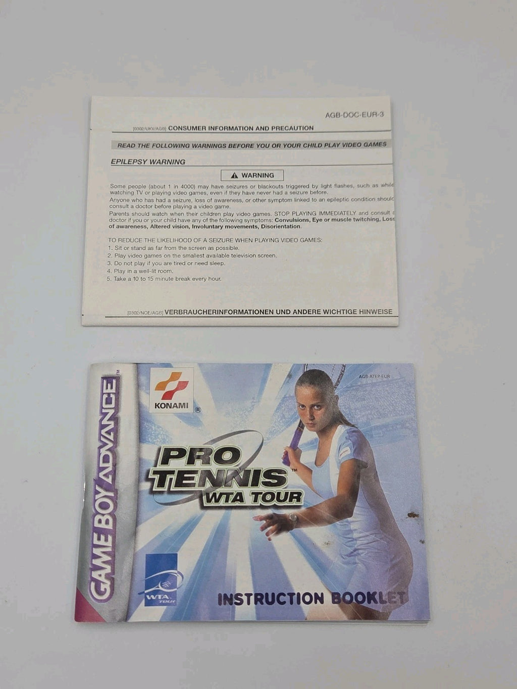 Game Boy Advance Spiel Pro Tennis WTA Tour mit OVP und Anleitung + Poster EUR