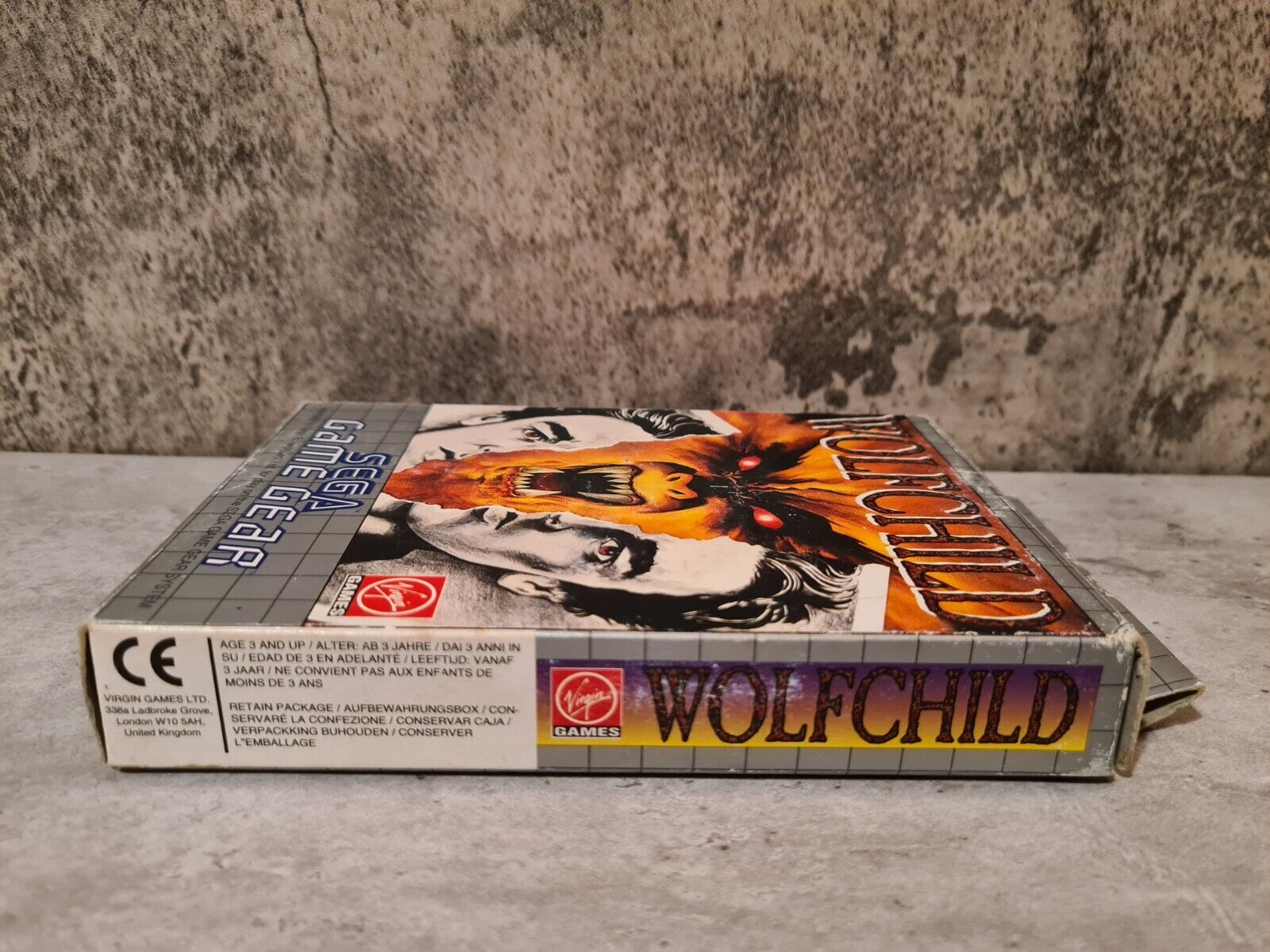 Sega Game Gear WolfChild mit OVP und Anleitung Multi Language - T-Retro-Games 