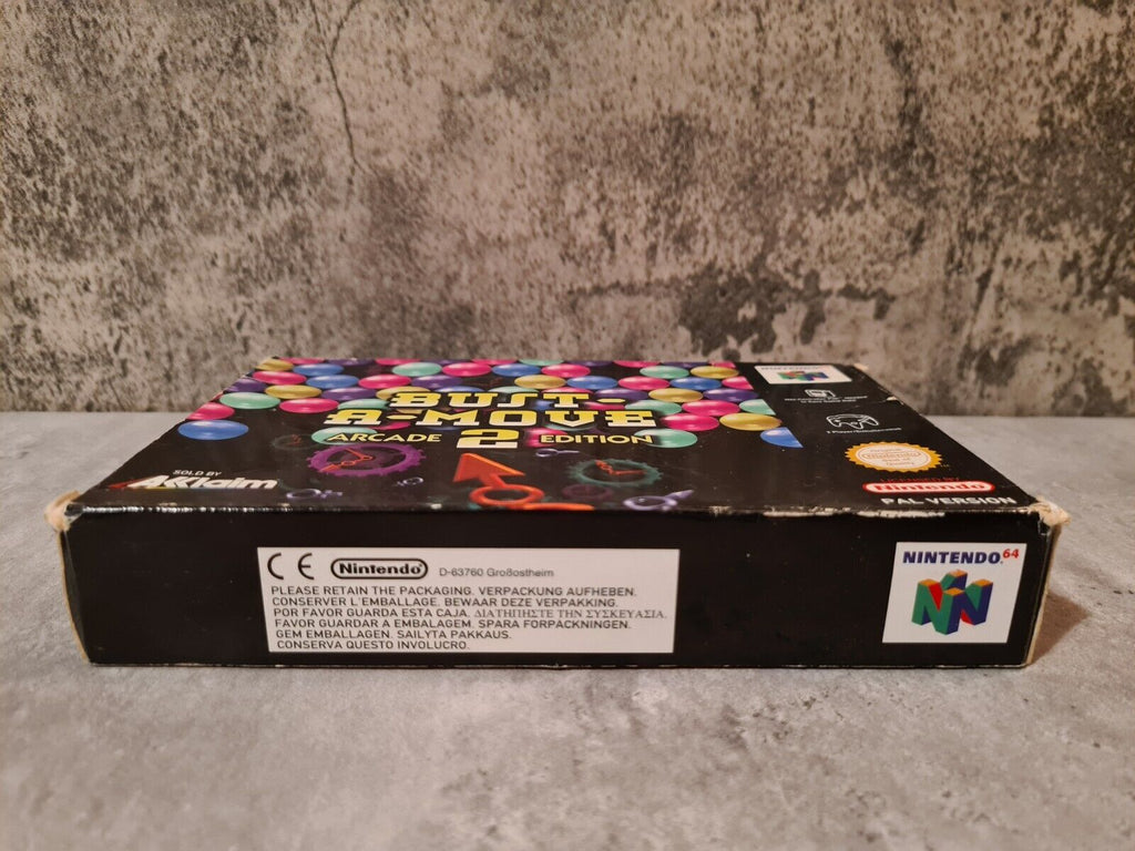 N64 Nintendo 64 Bust-A-Move 2 Arcade Edition mit OVP und Anleitung EUR - T-Retro-Games 