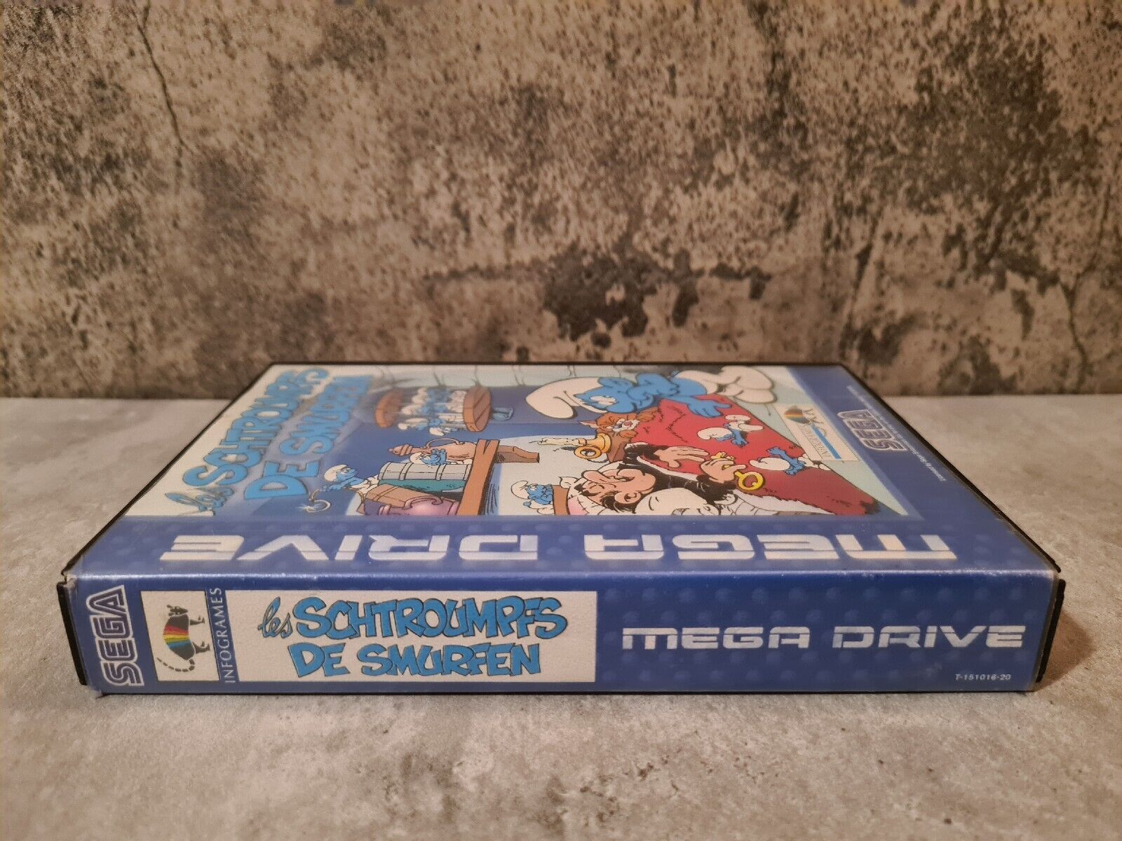 Sega Mega Drive Les Schtroumpfs The Smurfs mit OVP und Anleitung Multi Language - T-Retro-Games 