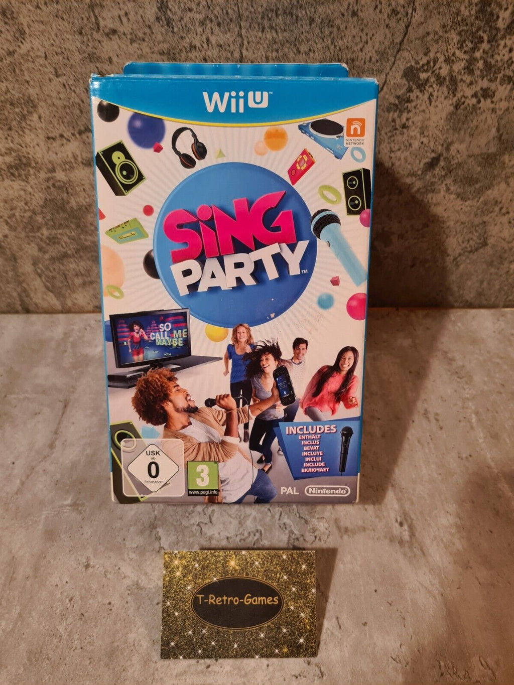 Nintendo Wii U Sing Party mit OVP und Anleitung + Mikrofon - T-Retro-Games 