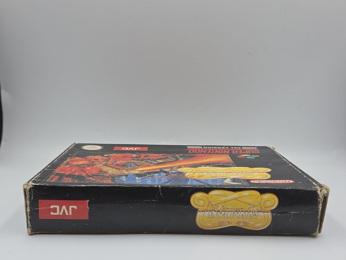 SNES Super Nintendo Spiel Syvalion mit OVP und Anleitung ESP