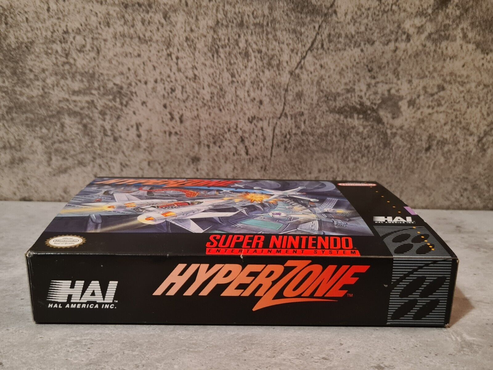 SNES Super Nintendo HyperZone mit OVP und Anleitung NTSC-USA - T-Retro-Games 
