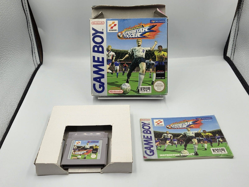 Nintendo Game Boy Classic International Superstar Soccer + OVP und Anleitung EUR - T-Retro-Games 