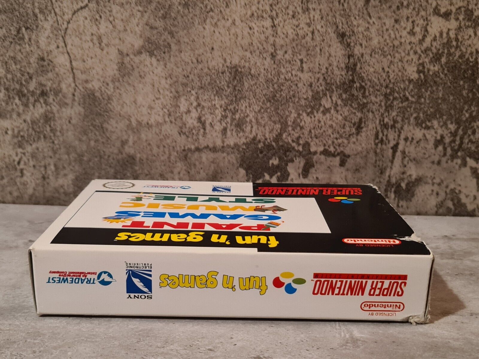SNES Super Nintendo fun'n games mit OVP und Anleitung UKV - T-Retro-Games 