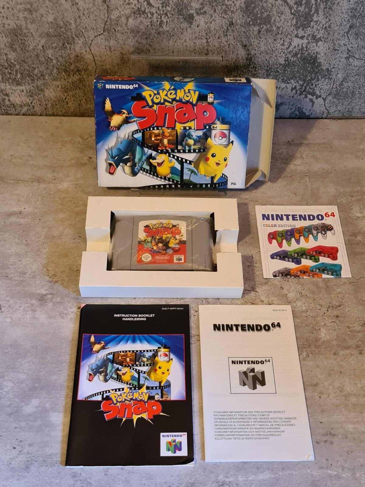 N64 Nintendo 64 Pokemon Snap mit OVP und Anleitung NOE - T-Retro-Games 
