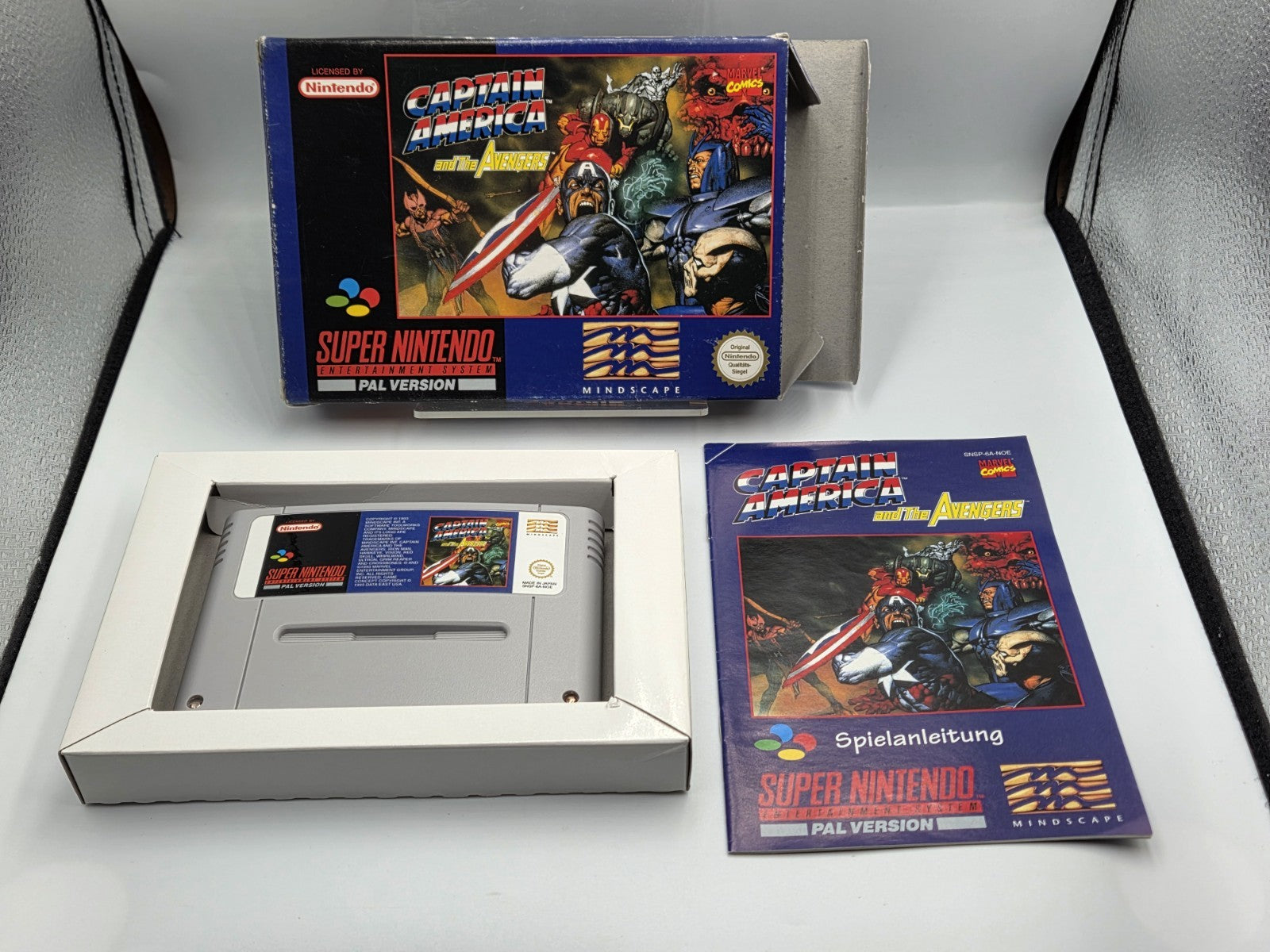 SNES Super Nintendo Captain America and The Avengers mit OVP und Anleitung EUR