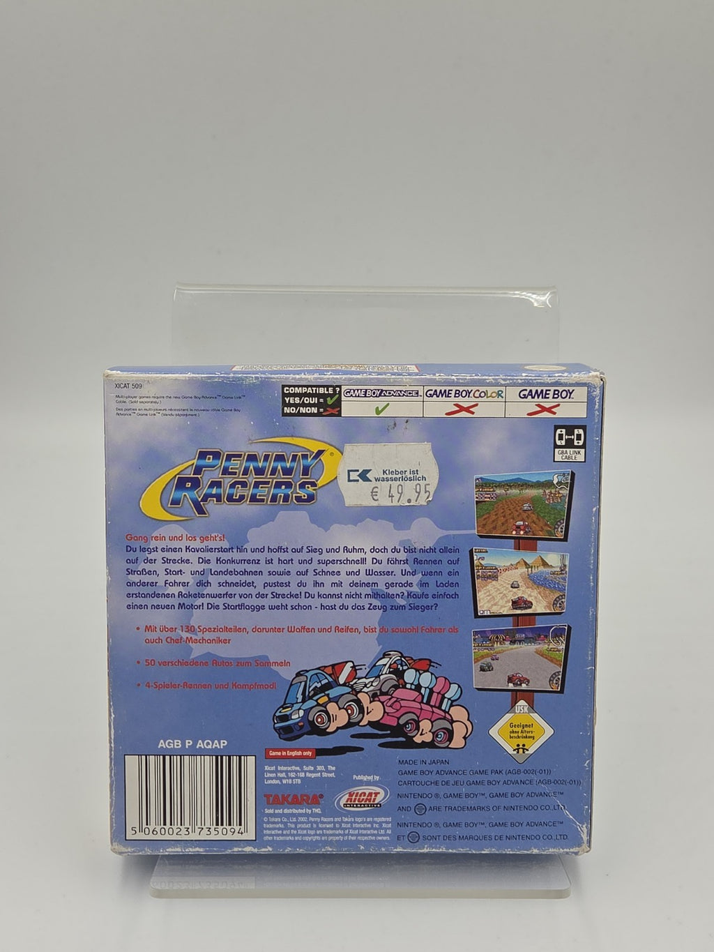 Nintendo Game Boy Advance Spiel Penny Racers mit OVP und Anleitung NOE