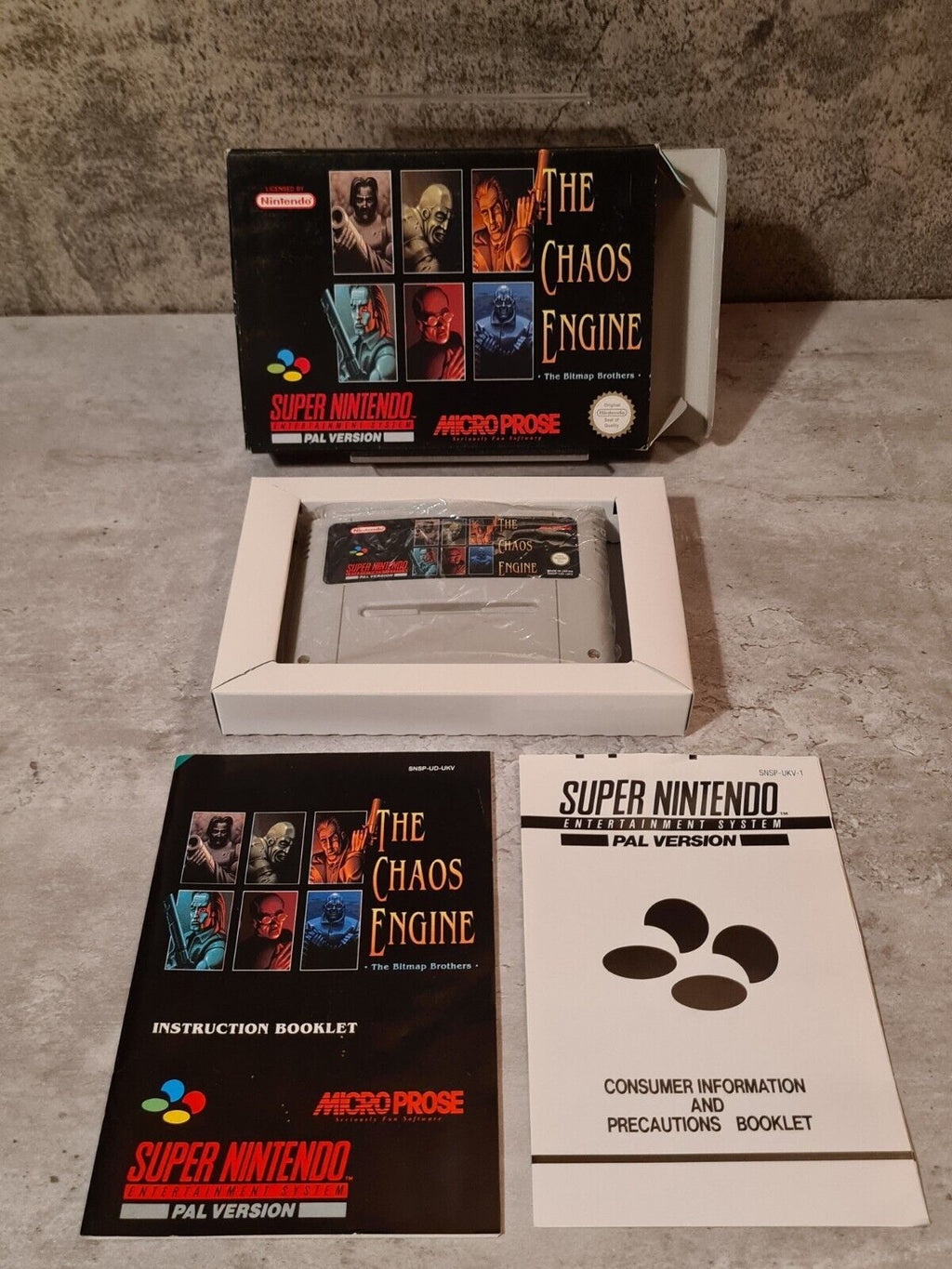 SNES Super Nintendo The Chaos Engine mit OVP und Anleitung UKV - T-Retro-Games 