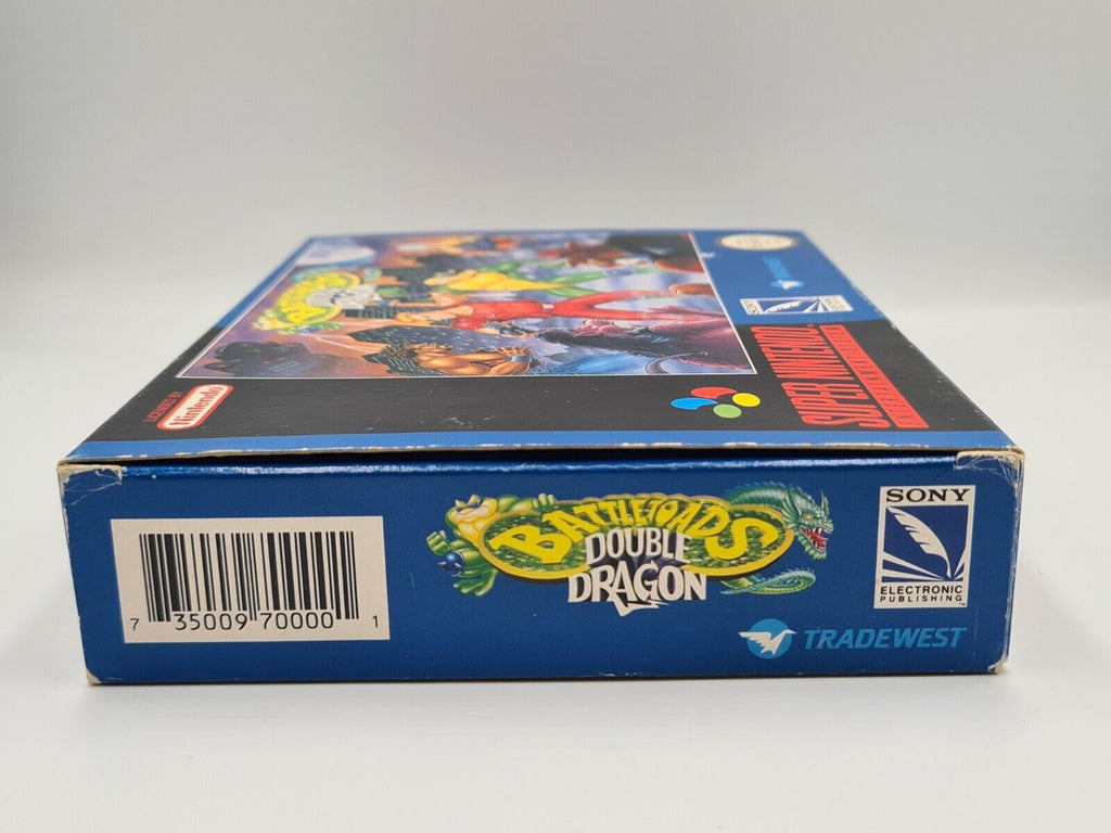 SNES Super Nintendo Battletoads Double Dragon mit OVP und Anleitung UKV - T-Retro-Games 