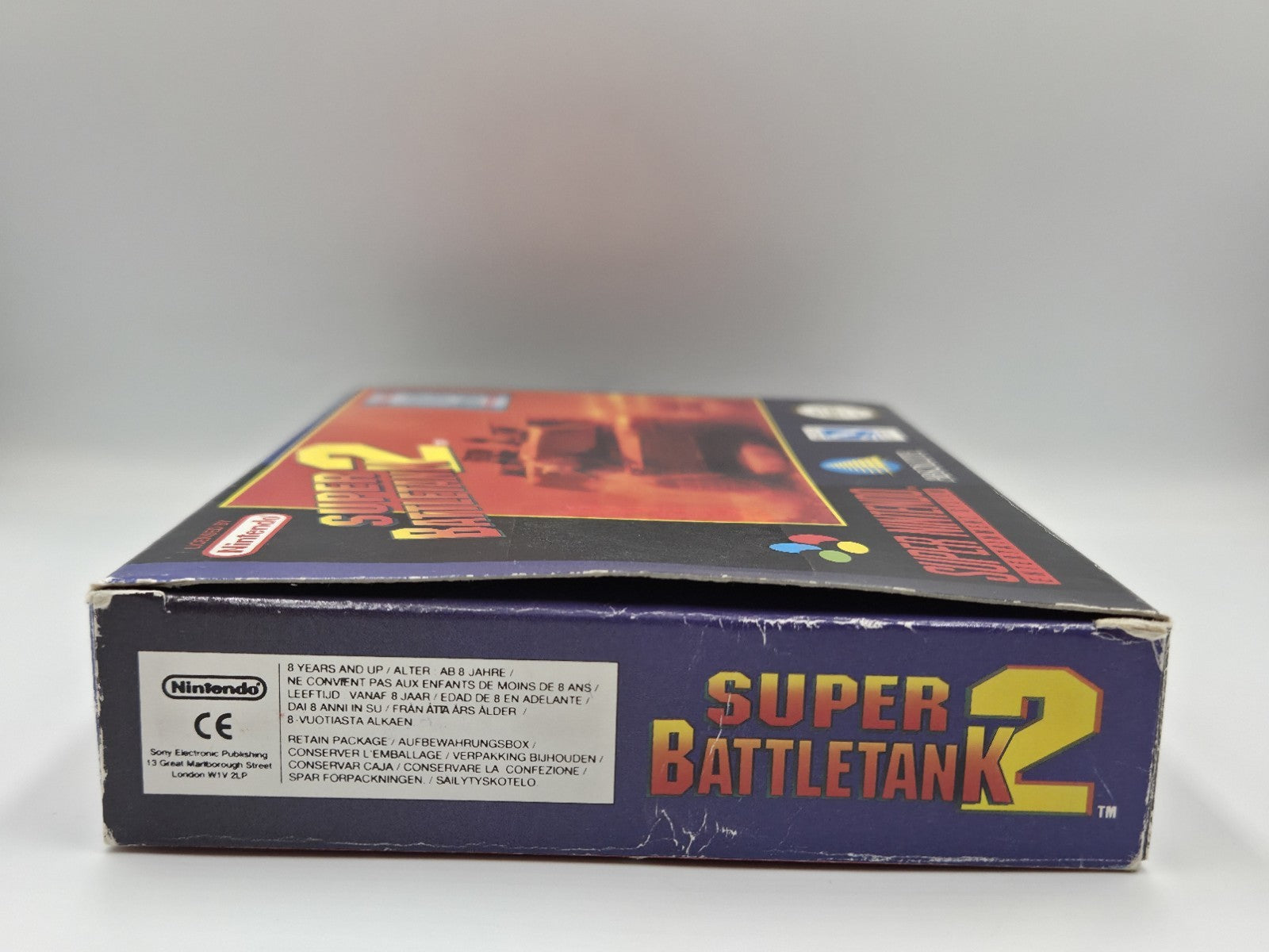 SNES Super Nintendo Super Battletank 2 mit OVP und Anleitung UKV