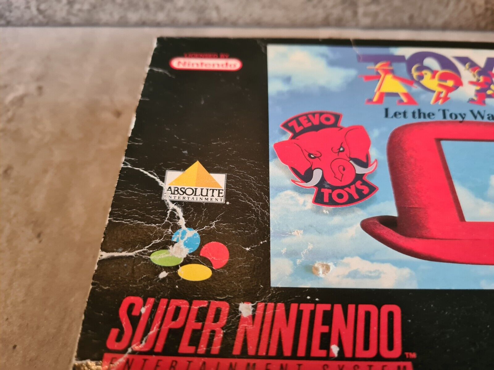 SNES Super Nintendo Toys Let the Toy Wars begin! mit OVP und Anleitung UKV - T-Retro-Games 
